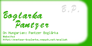 boglarka pantzer business card